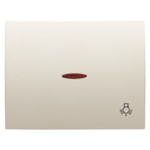 Rocker Symbol "light" for Switchpush button, Single rocker Cream white - Olas