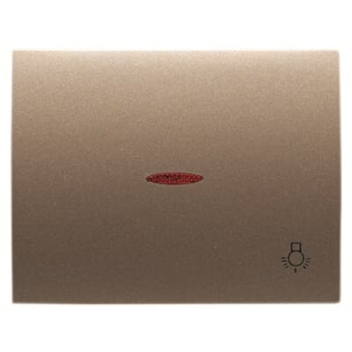 Rocker push button Symbol "light" for Switchpush button, Single rocker Bronze - Olas