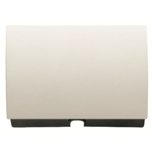 Cover plate Cable outlet with Without imprint Cream white - Olas