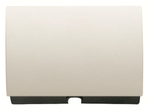 Cover plate Cable outlet with Without imprint Cream white - Olas