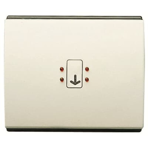Rocker Symbol "keydoor" for Switchpush button Hotel card Cream white - Olas