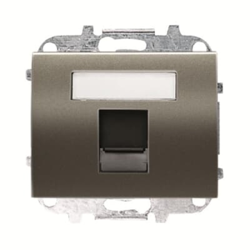 Cover plate data outlet Data connection 1 gang Aluminium - Olas