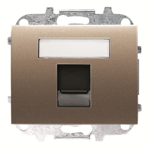 Cover data Data connection 1 gang Brass - Olas