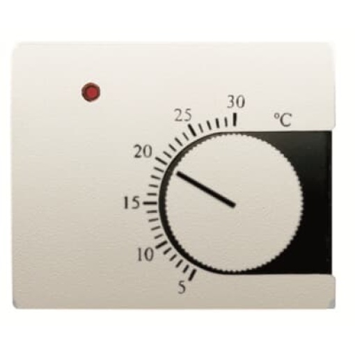 Cover plate Various symbols for Thermostat Turn button Cream white - Olas