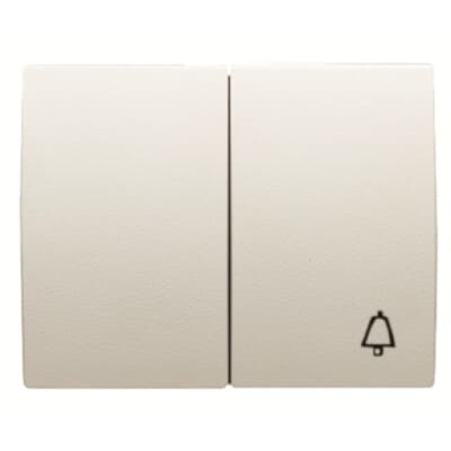 Rocker switch Symbol "bell" for Switchpush button, Two-part rocker Cream white - Olas