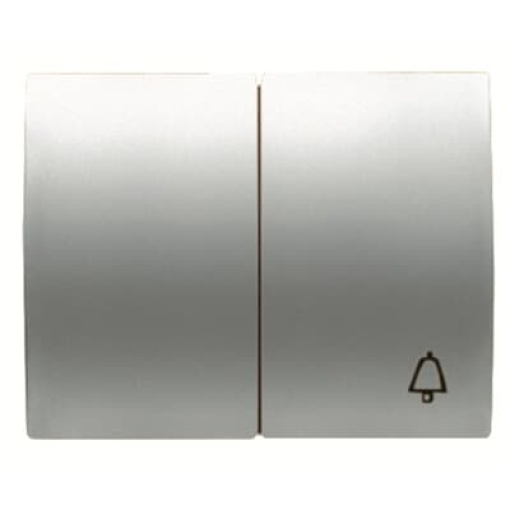 Rocker switch Symbol "bell" for Switchpush button, Two-part rocker Titanium - Olas