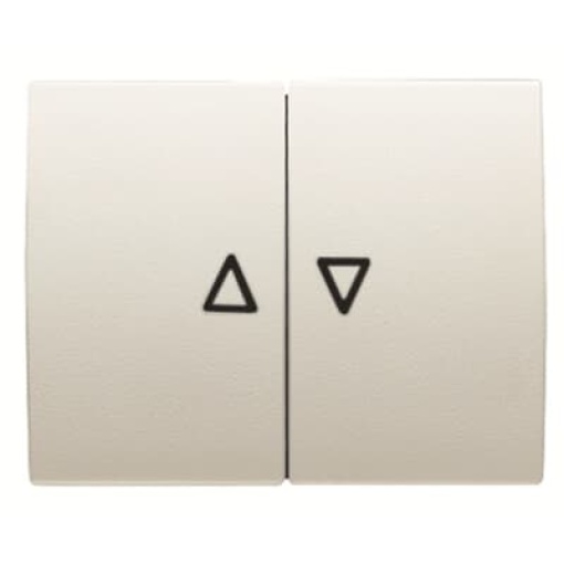 Rocker Symbol "arrows" for Venetian blind, Two-part rocker Cream white - Olas