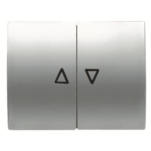 Cover plate Symbol "arrows" for Venetian blind, Two-part rocker Titanium - Olas