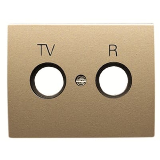 Cover TV-R SAT 1 gang Beige - Olas