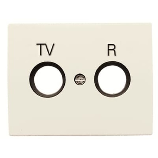 Cover plate 1 gang Cream white - Olas