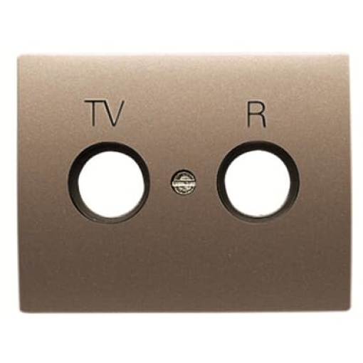 Cover TV-R SAT 1 gang Brass - Olas