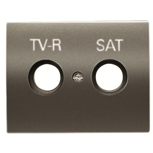 Cover TV-RSAT SAT 1 gang Aluminium - Olas