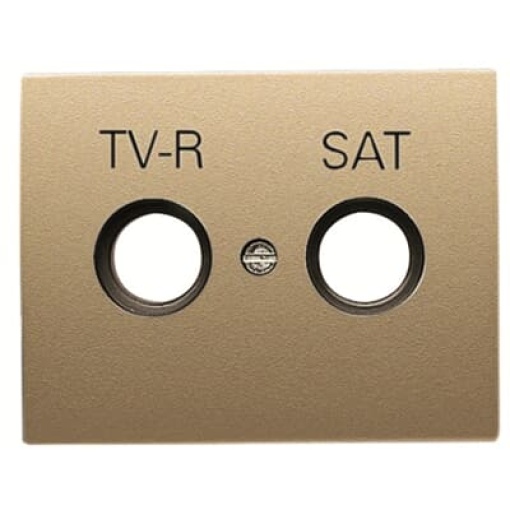 Cover TV-RSAT SAT 1 gang Beige - Olas