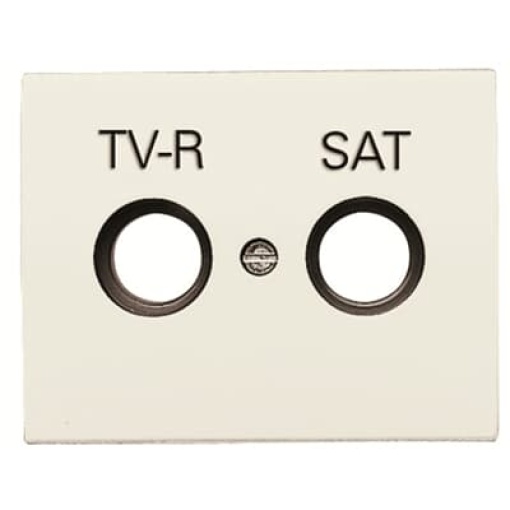 Cover plate SAT 1 gang Cream white - Olas