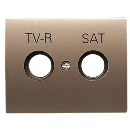 Cover TV-RSAT SAT 2 gang Brass - Olas