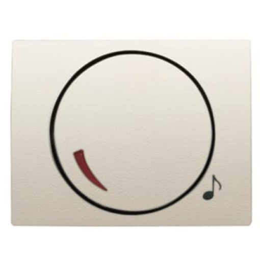 Cover plate Loudness control Turn button Cream white - Olas