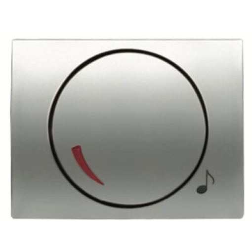 Cover plate Loudness control Turn button Titanium - Olas