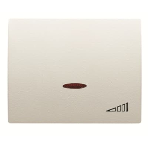 Cover dimmer Dimmer symbol for Switchdimmer Single push button Cream white - Olas