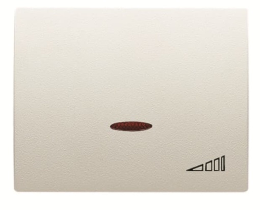 Cover dimmer Dimmer symbol for Switchdimmer Single push button Cream white - Olas