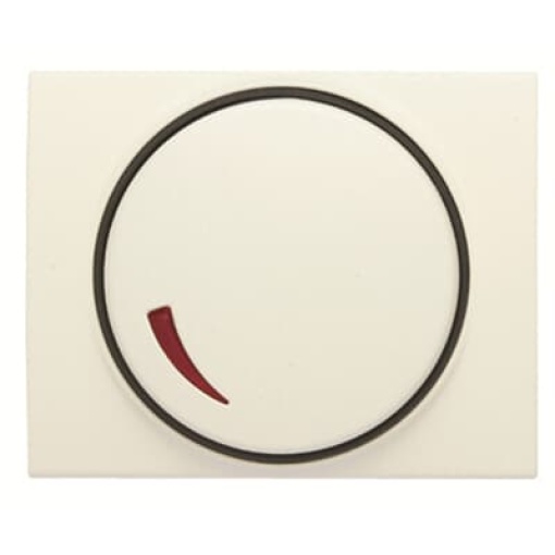 Cover plate Dimmer symbol for Dimmer Turn button Cream white - Olas