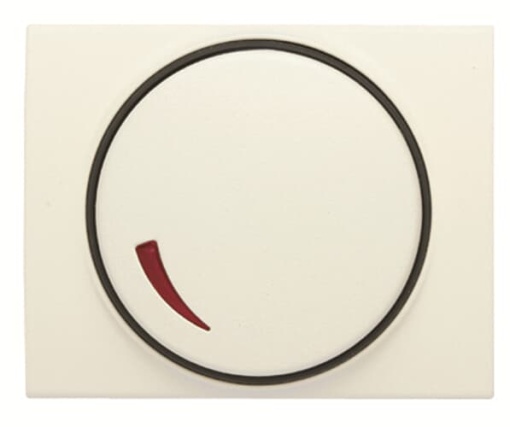 Cover plate Dimmer symbol for Dimmer Turn button Cream white - Olas