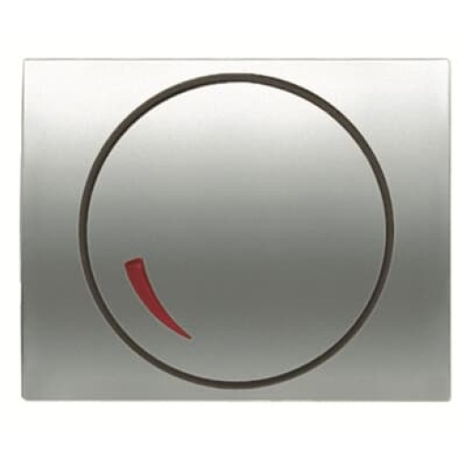 Cover plate Dimmer symbol for Dimmer Turn button Titanium - Olas