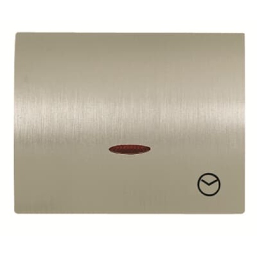 Cover time delayed switch Time indication for Time switch Single push button Aluminium - Olas