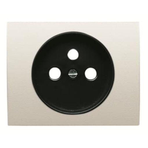 Cover socket outlet Central cover plate for Socket outlet Without imprint Cream white - Olas