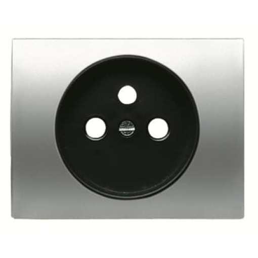 Cover socket outlet Central cover plate for Socket outlet Without imprint Titanium - Olas