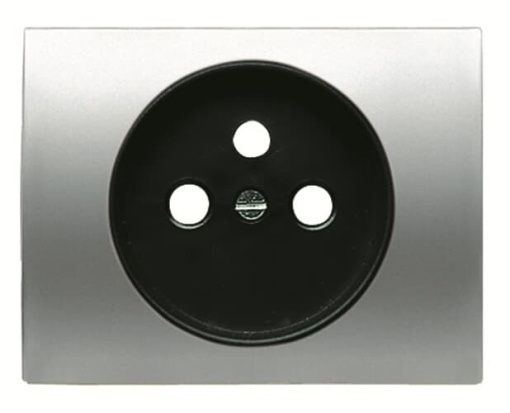 Cover socket outlet Central cover plate for Socket outlet Without imprint Titanium - Olas