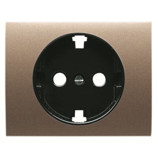 Cover socket outlet Socket outlet Central cover plate Bronze  - Olas