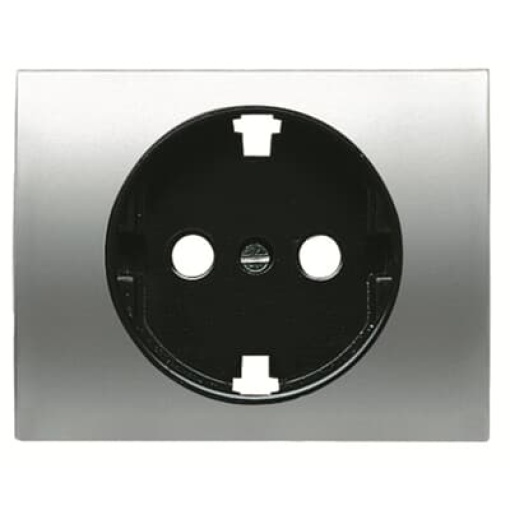 Cover socket outlet Central cover plate for Socket outlet Without imprint Titanium - Olas