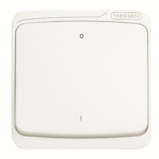 Rocker Characters 0 and 1 for Switchpush button, Single rocker Alpine white - Arco