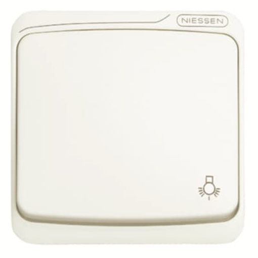 Rocker Symbol "light" for Switchpush button, Single rocker Alpine white - Arco