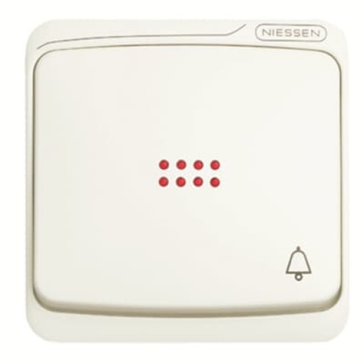 Rocker Symbol "bell" for Switchpush button, Single rocker Alpine white - Arco