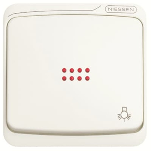 Rocker Symbol "light" for Switchpush button, Single rocker Alpine white - Arco