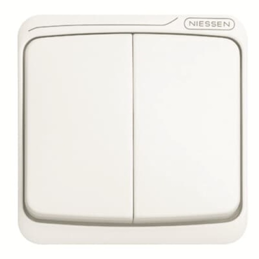 Rocker Without imprint for Switchpush button, Two-part rocker Alpine white - Arco