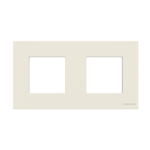 Frame 2-gang 2gang White - Zenit