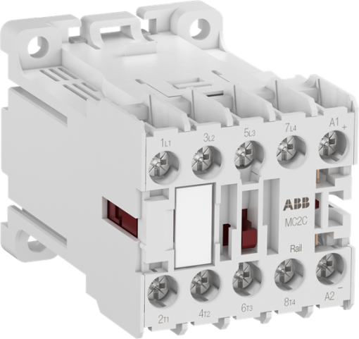 MC2CB00ATWED-RAIL Mini Contactor 24 ... 41 V DC - 2 NO - 2 NC - Screw Terminals