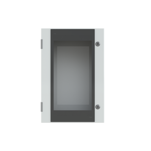 ENCLOSURE GLASS DOOR 600X400X250 7035