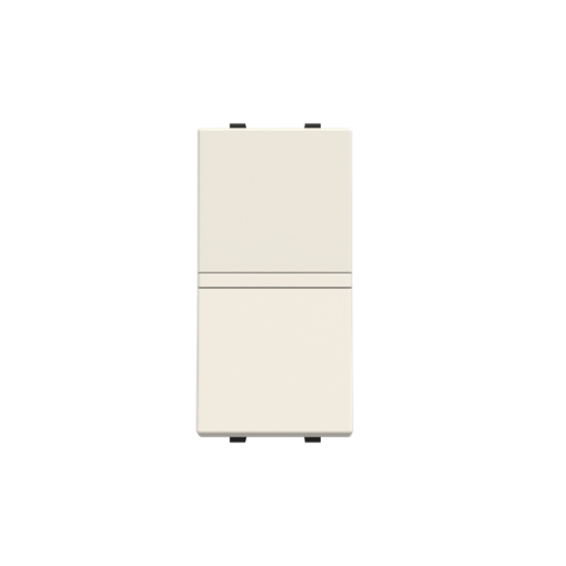 Insertcover Rockerbutton, Off switch 1-pole with LED exchangeable White - Zenit