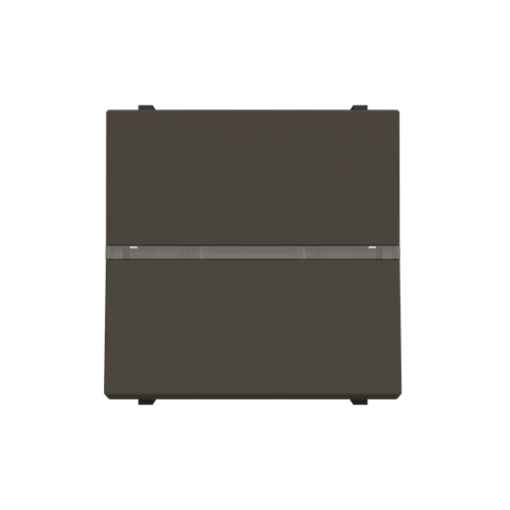 Insertcover Rockerbutton, Off switch 1-pole with LED exchangeable Anthracite - Zenit