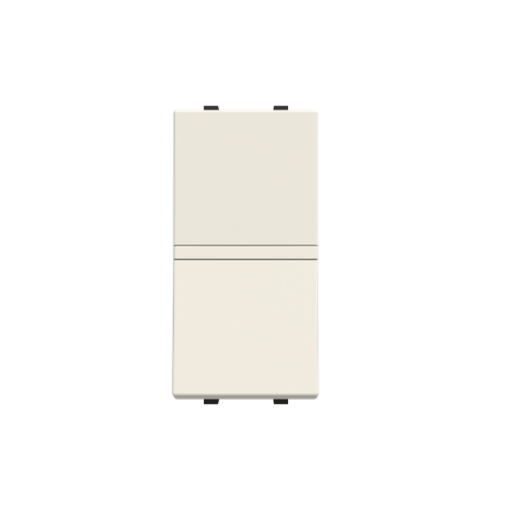 Insertcover Rockerbutton, 2-pole switch with LED exchangeable White - Zenit