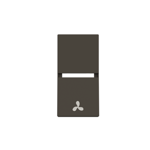 Rocker Fan symbol for Cooling, One-part rocker Anthracite - Zenit