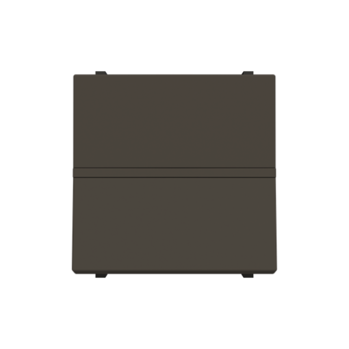 Insertcover Without imprint Push button, Single push button 1P 0NO 1NC 1CO Anthracite - Zenit