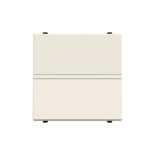 Insertcover Without imprint Push button, Single push button 1P 0NO 1NC 1CO White - Zenit