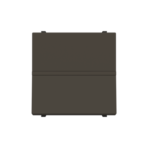 Insertcover Without imprint Push button, Single push button 1P 1NO 0NC 1CO Anthracite - Zenit