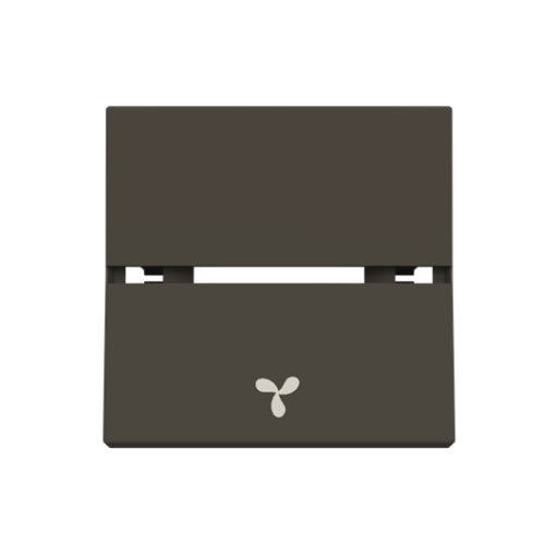 Rocker Fan symbol for Cooling, Two-part rocker Anthracite - Zenit