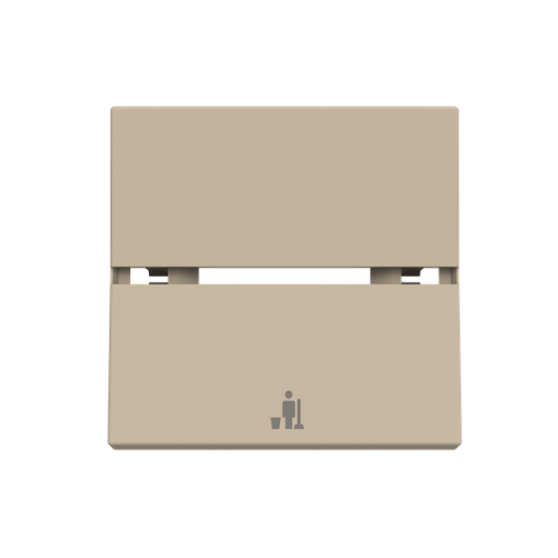 Rocker cover MUR symbol for Switchpush button, Two-part rocker Champagne - Zenit