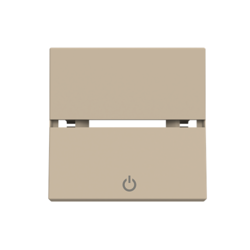 Rocker cover Off symbol for Switchpush button, Two-part rocker Champagne - Zenit